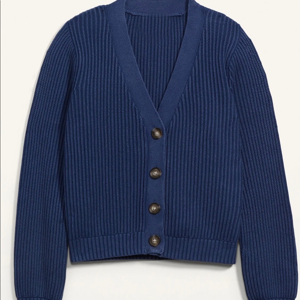 Acid wash shaker cardigan from old navy